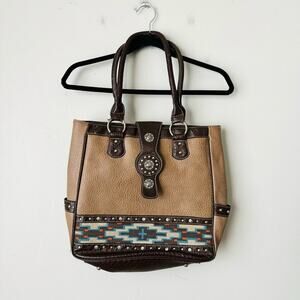 P & G Collection Western Leather Handbag purse